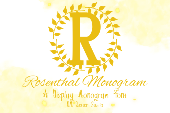 Rosenthal Monogram Font - Featured Image