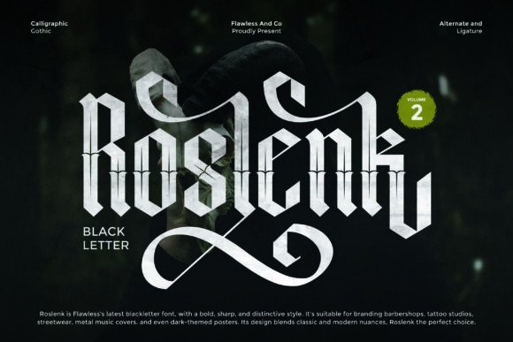 Roslenk Volume 2 Font Font - Featured Image