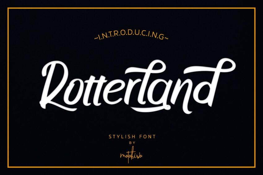 Rotterland Font - Featured Image