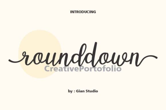 Rounddown Font - Featured Image