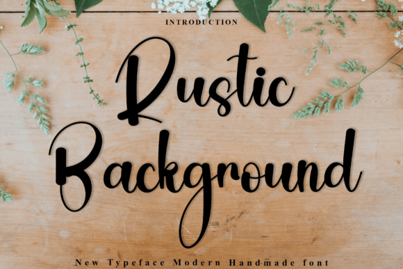 Rustic Background Font - Featured Image