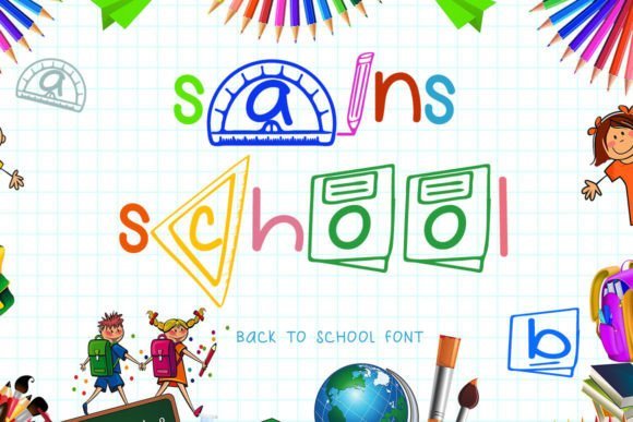Sains School Font - Featured Image