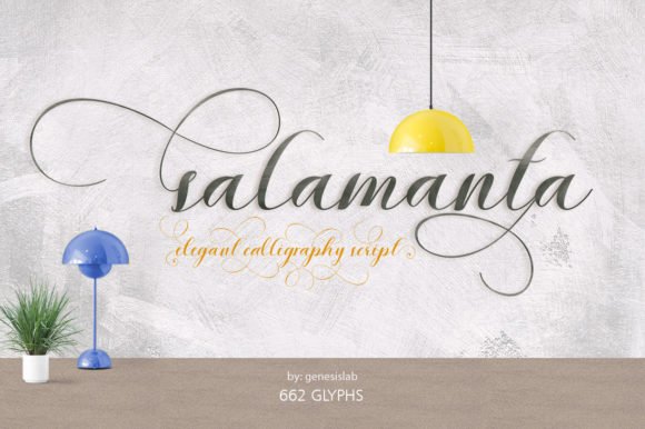 Salamanta Script Font - Featured Image