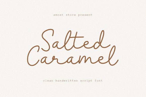 Salted Caramel Font - Featured Image