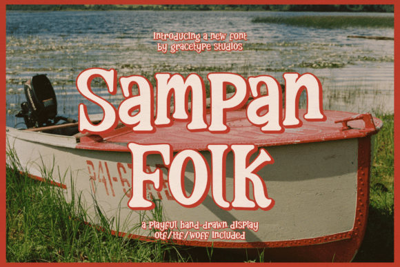 Sampan Folk Font - Featured Image