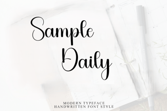 Sample Daily Font - Featured Image