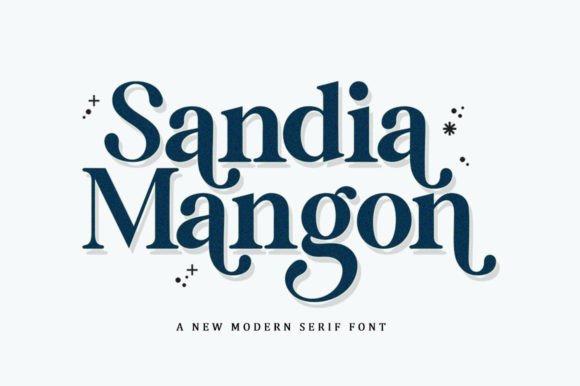 Sandia Mangon Font - Featured Image