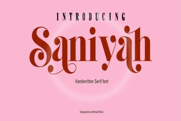 Saniyah Font - Featured Image