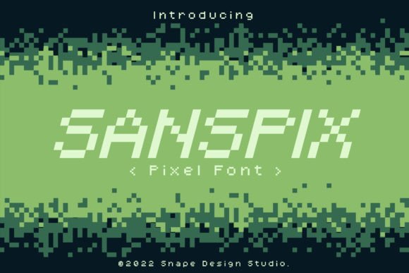 Sanspix Font - Featured Image