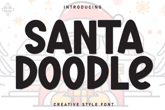 Santa Doodle Font - Featured Image