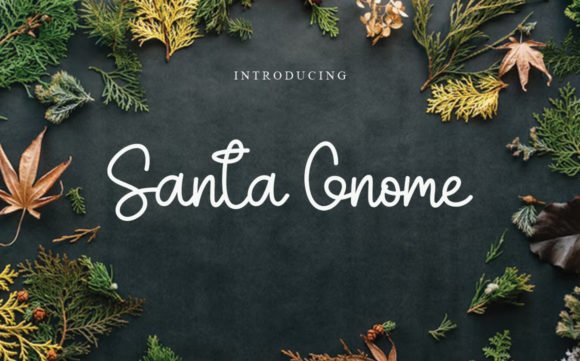 Santa Gnome Font - Featured Image