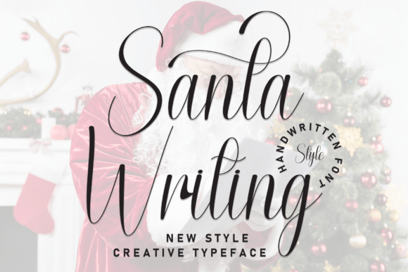 Santa Writing Font - Featured Image
