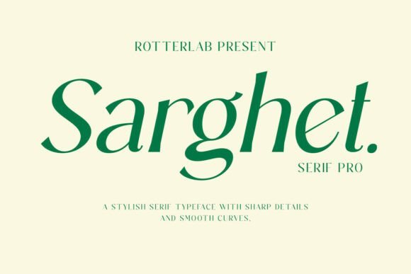Sarghet Slant Font - Featured Image