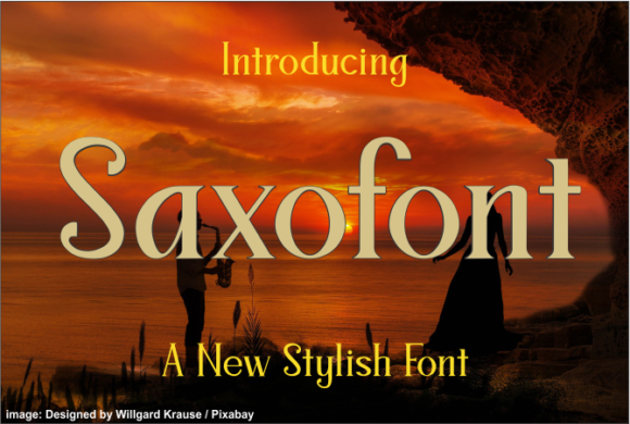 Saxofont Font - Featured Image