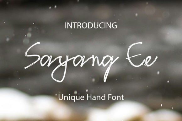Sayang Ee Font - Featured Image
