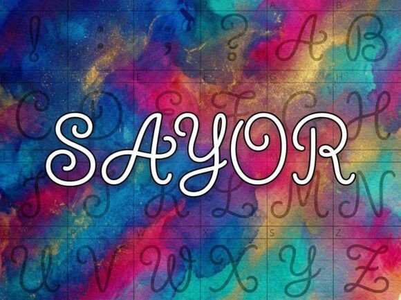 Sayor Font - Featured Image