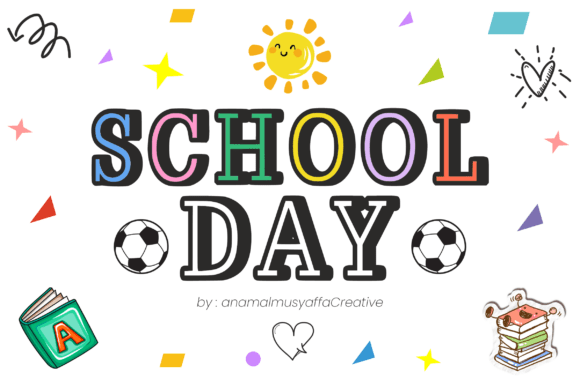 Schoolday Regular Font - Featured Image