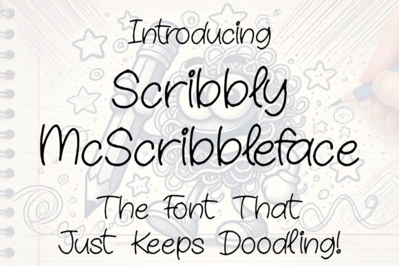 Scribbly Mcscribbleface Font - Featured Image