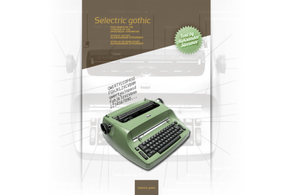 Selectric Gothic Font - Featured Image