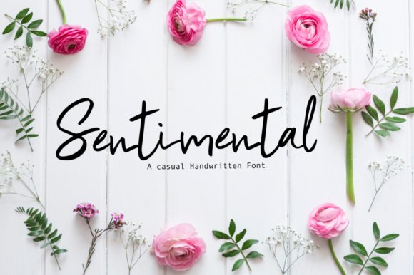 Sentimental Font - Featured Image