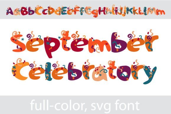 September Celebratory Font - Featured Image