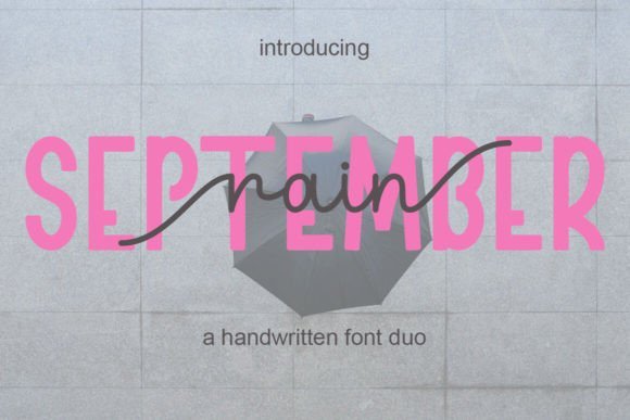 September Rain Font - Featured Image
