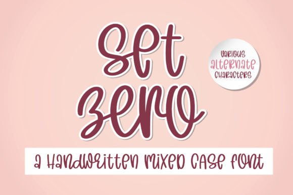 Set Zero Font - Featured Image