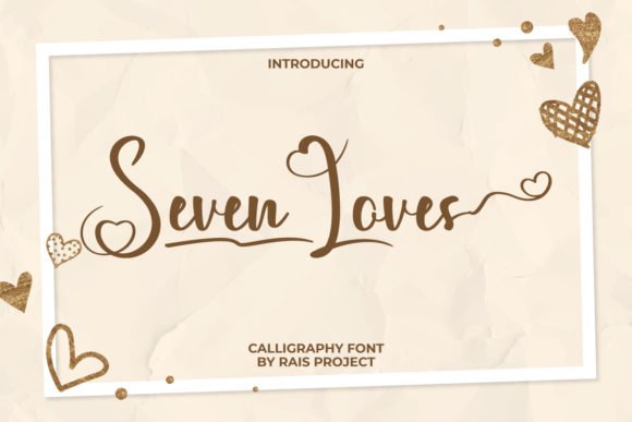 Seven Loves Font - Featured Image