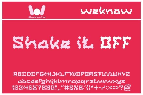 Shake It off Font - Featured Image