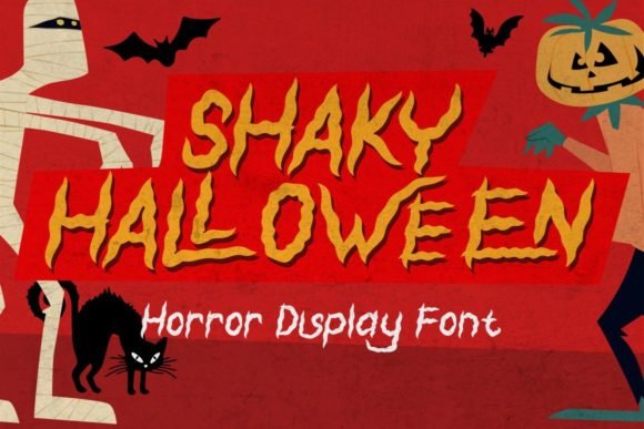 Shaky Halloween Font - Featured Image