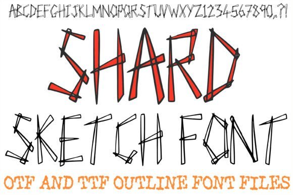 Shard Sketch Lettering Hand Drawn Font - Featured Image