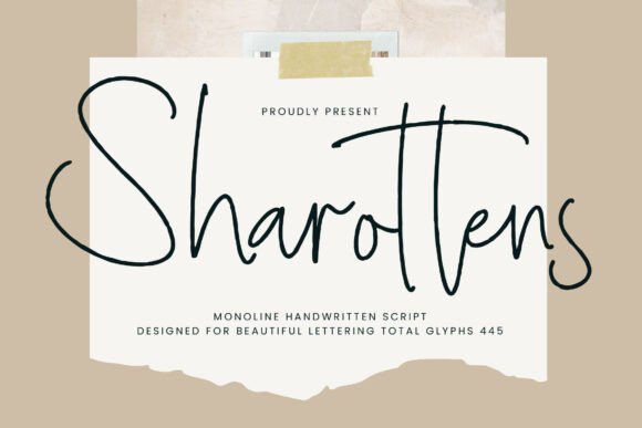 Sharottens Font - Featured Image
