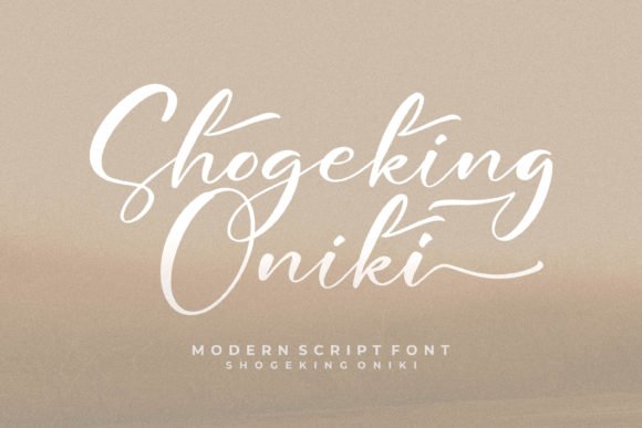 Shogeking Oniki Font - Featured Image