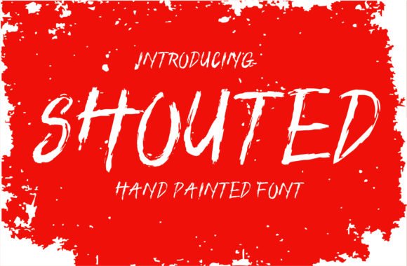 Shouted Font - Featured Image