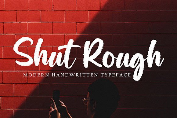 Shut Rough Font - Featured Image