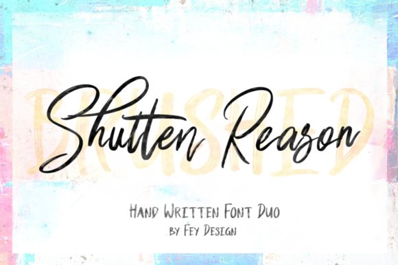 Shutten Reason Font - Featured Image