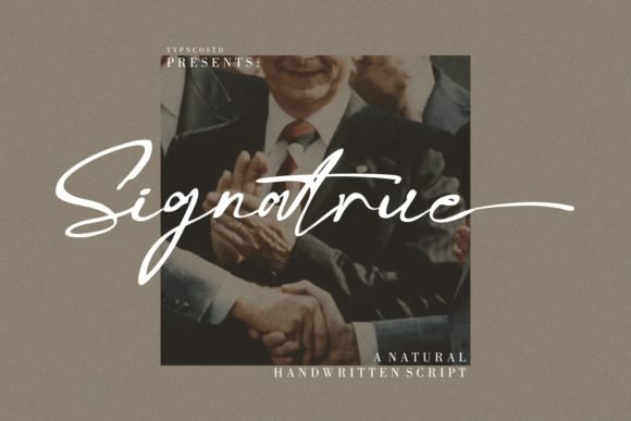 Signatrue Font - Featured Image