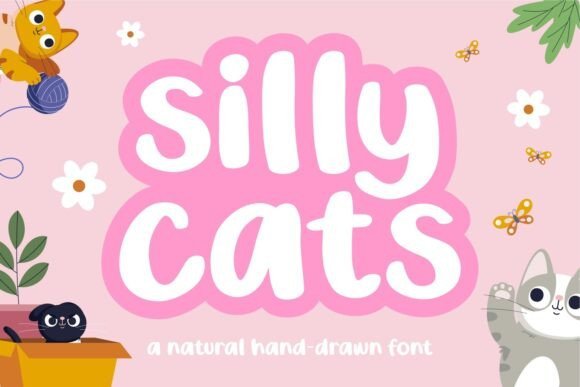 Silly Cats Font - Featured Image