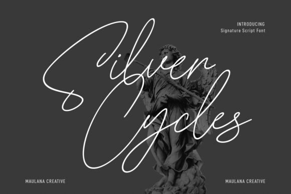 Silver Cycles Font - Featured Image