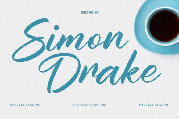 Simon Drake Font - Featured Image
