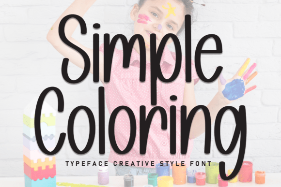 Simple Coloring Font - Featured Image