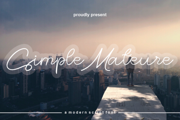 Simple Mateure Font - Featured Image