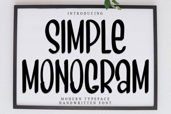 Simple Monogram Font - Featured Image