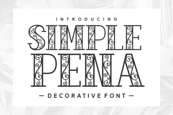 Simple Pena Font - Featured Image