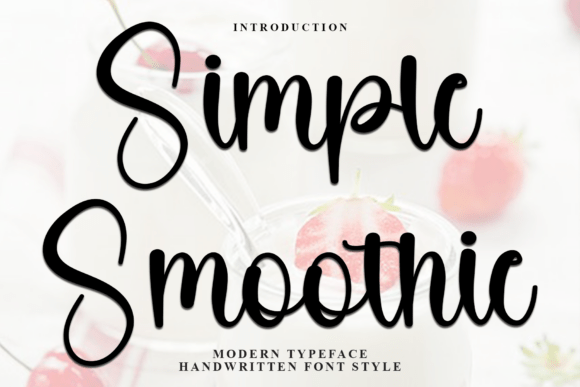 Simple Smoothie Font - Featured Image