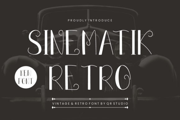 Sinematik Retro Font - Featured Image