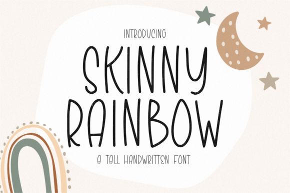 Skinny Rainbow Font - Featured Image
