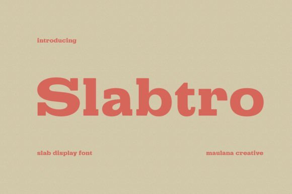 Slabtro Font - Featured Image