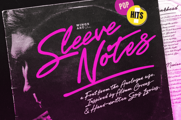 Sleeve Notes Font - Featured Image