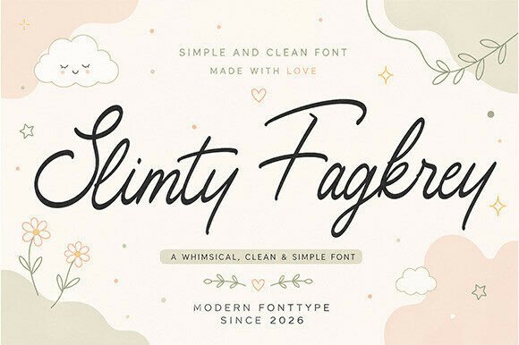 Slimty Fagkrey Font - Featured Image